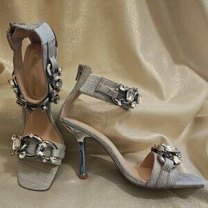 Betsey Johnson Silver High-Heels